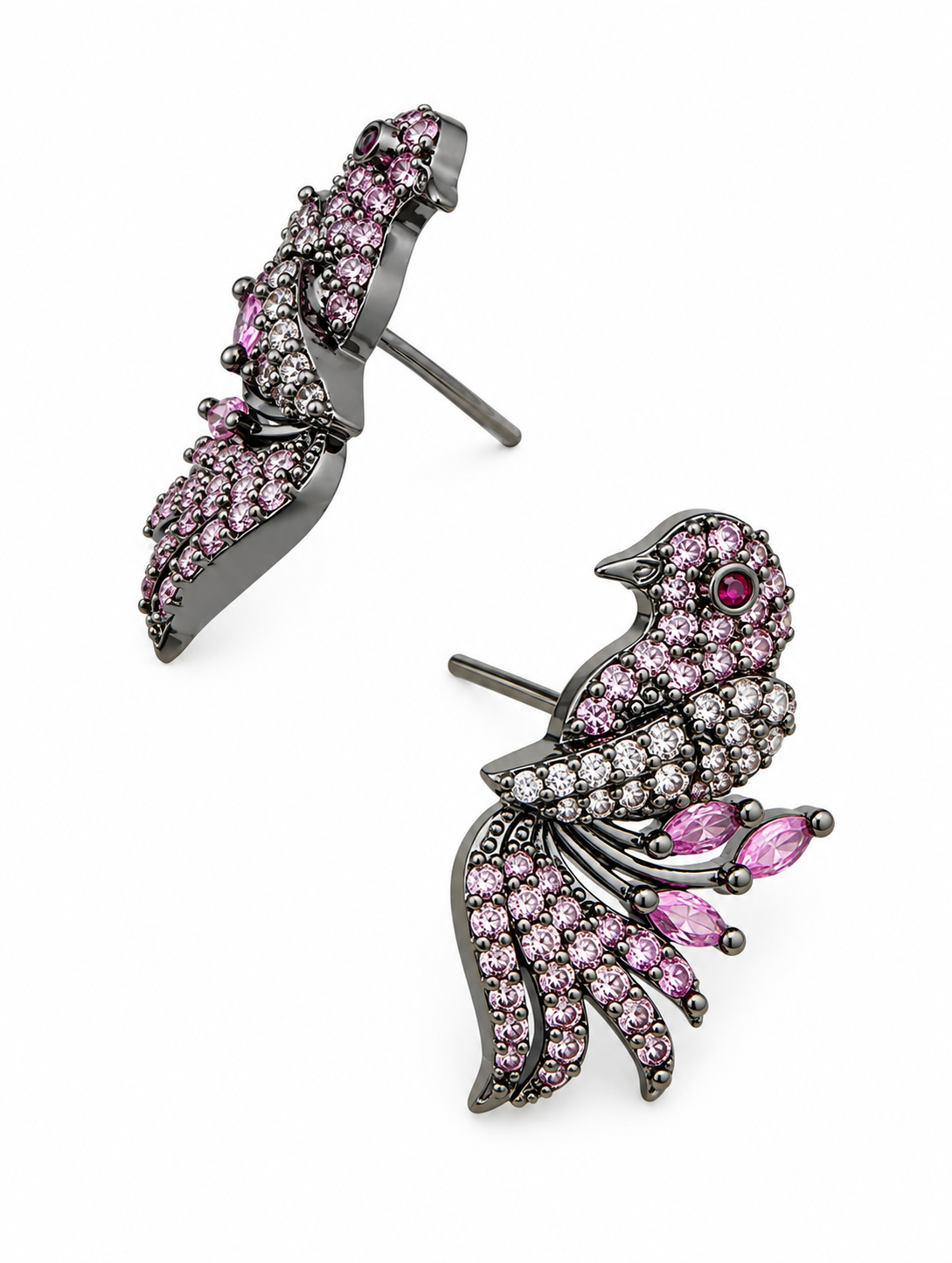 Shyama - Bird Motif CZ Necklace Set