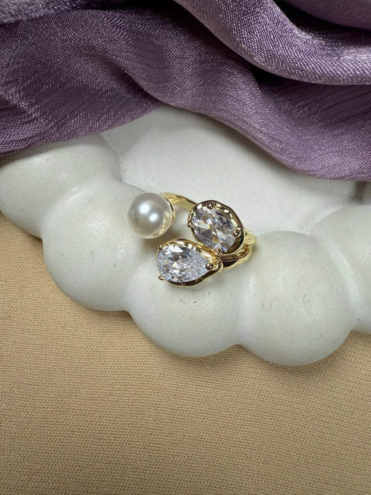 Sparkling Pearl Ring