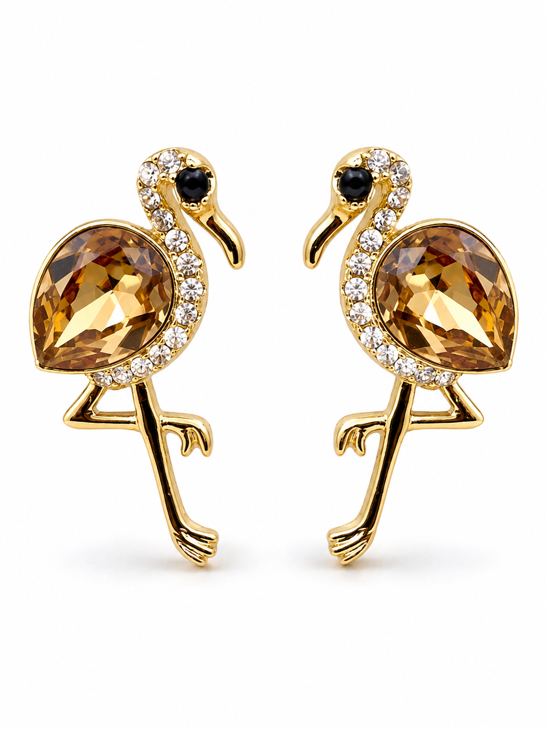 Sunset Flamingo Studs