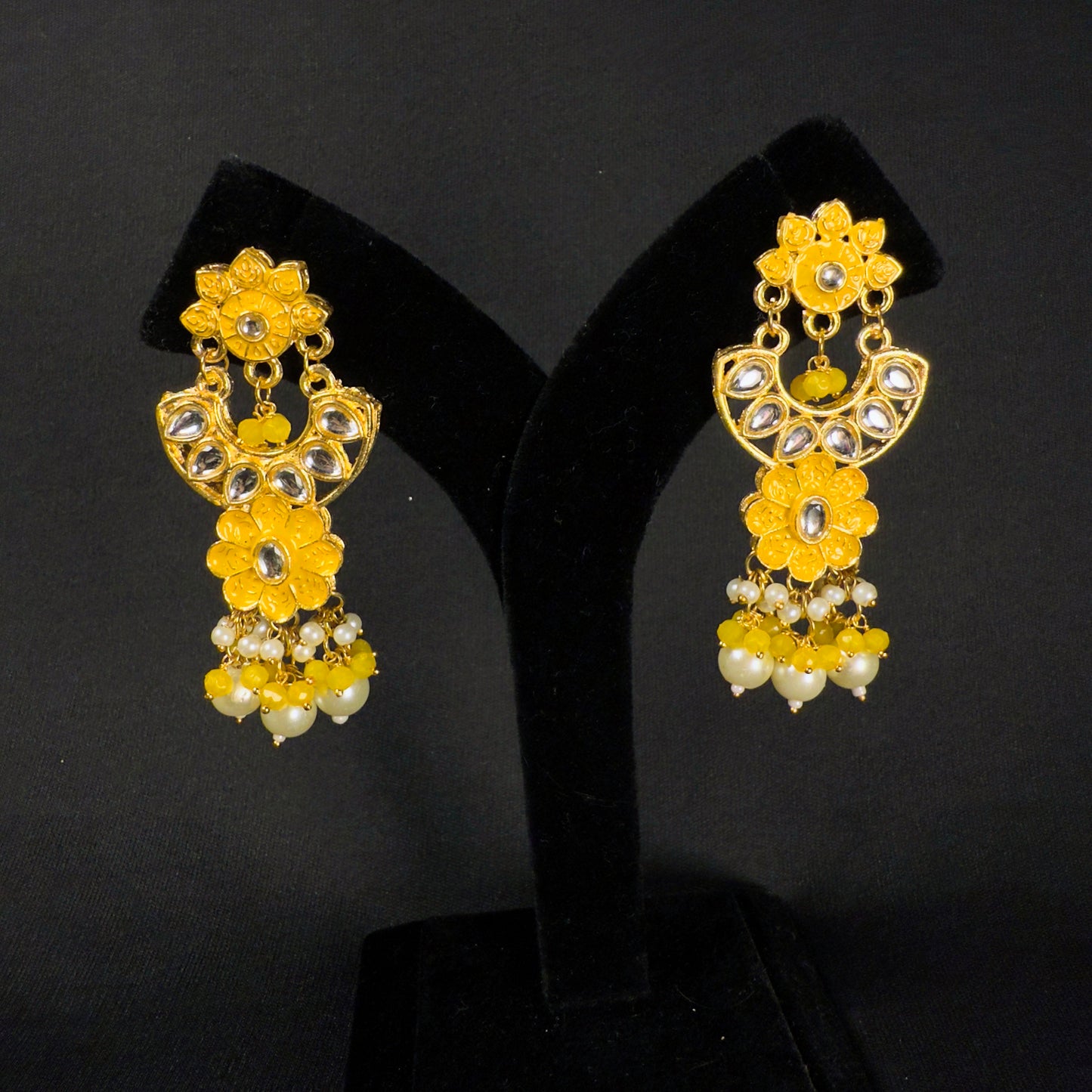 Sunshine Yellow Kundan Set