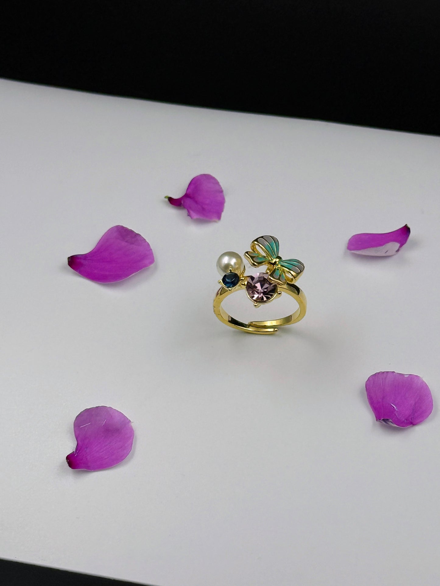 Turquoise Bow Statement Ring