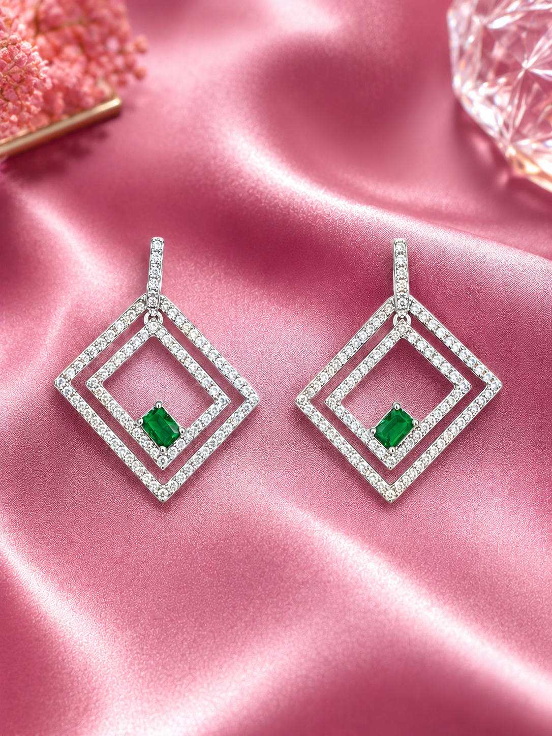 Varelle Earrings - Emerald