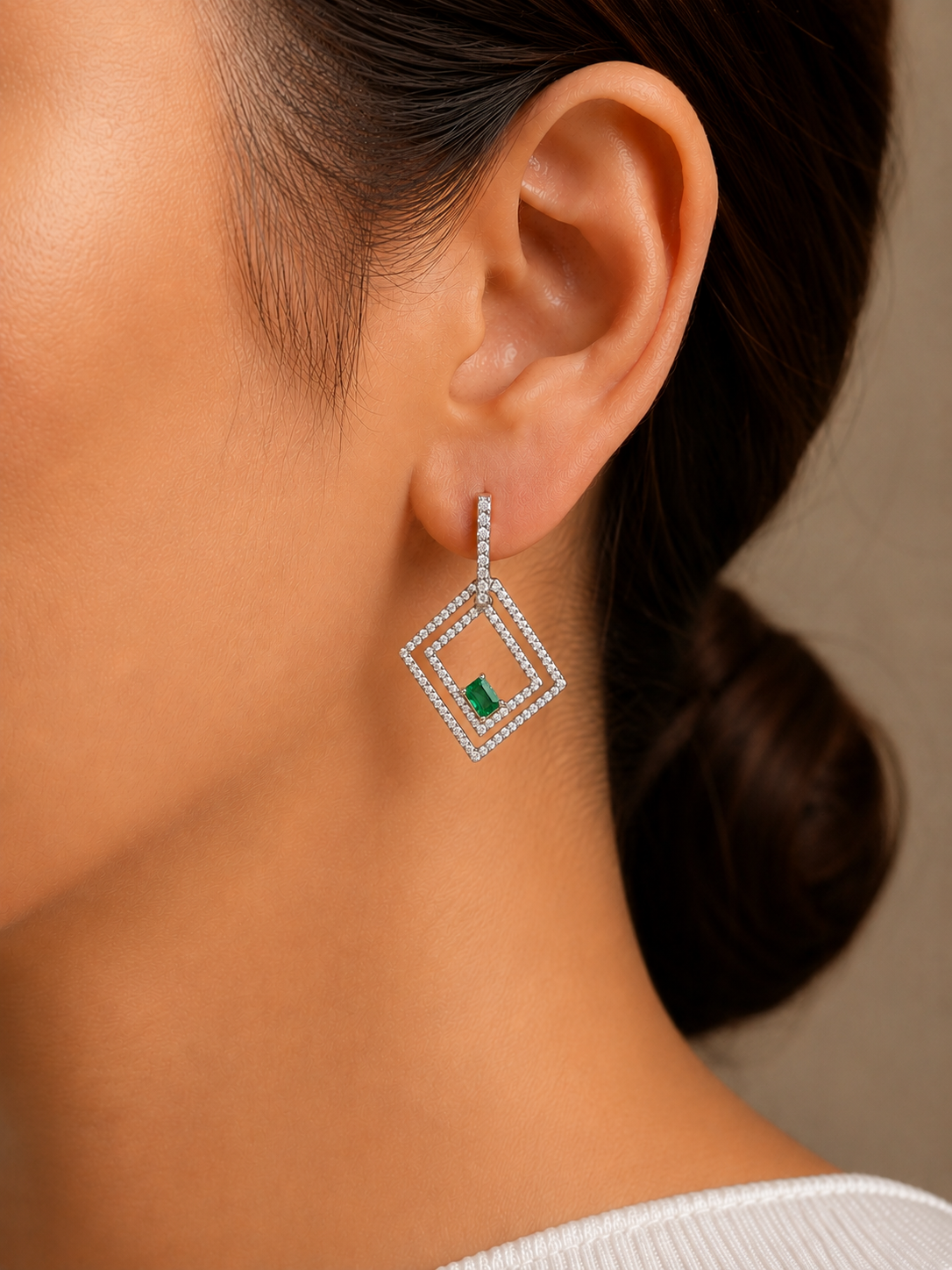 Varelle Earrings - Emerald