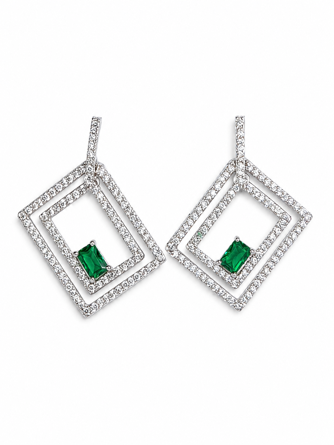 Varelle Earrings - Emerald