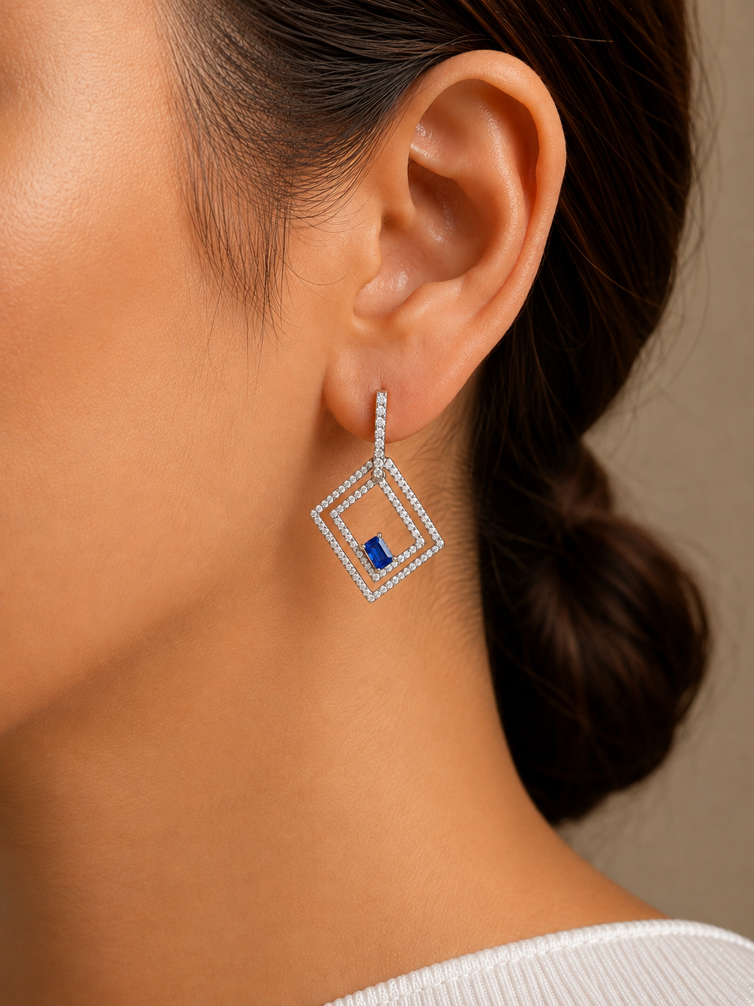 Varelle Earrings - Sapphire
