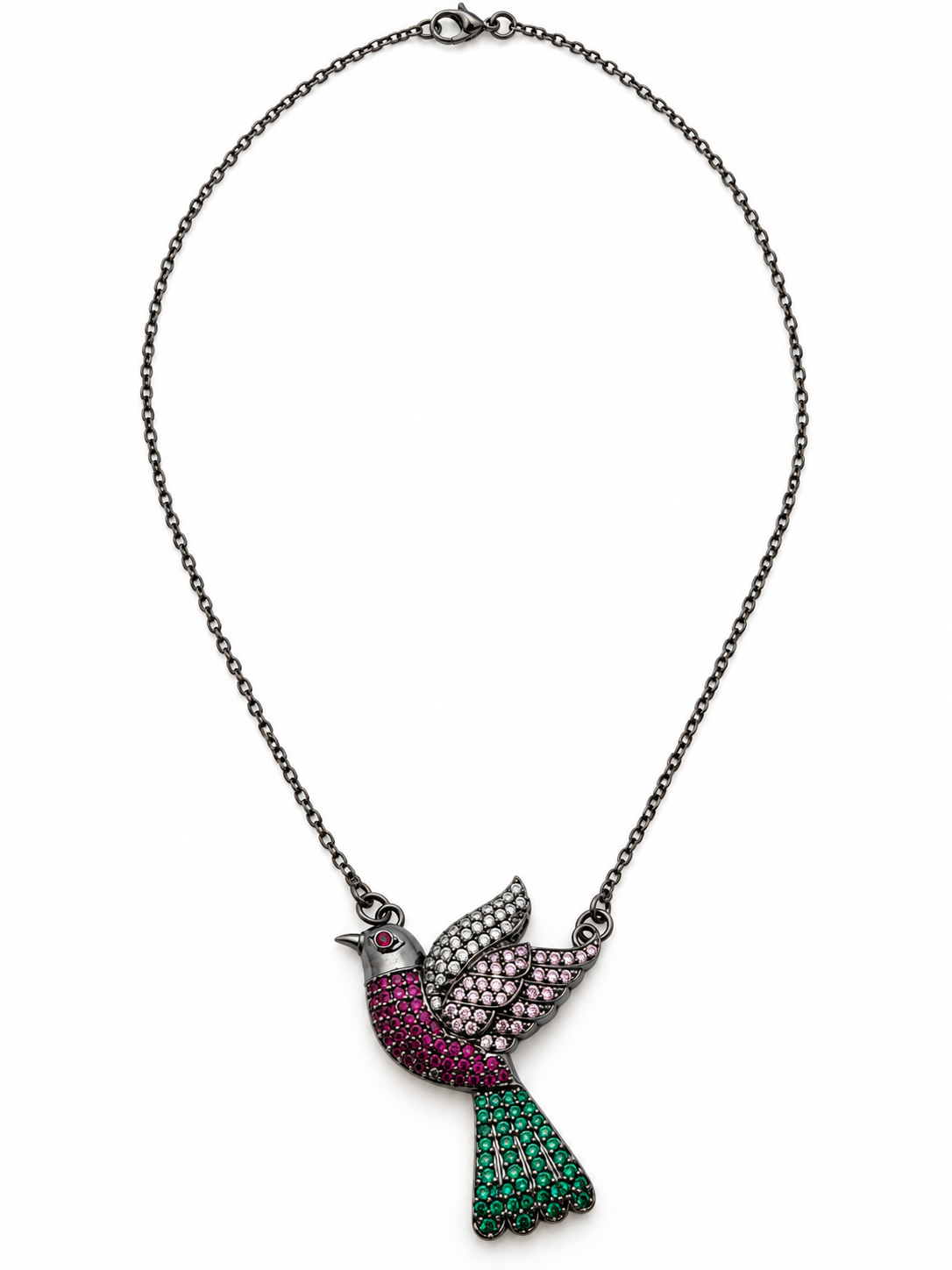 Vihagini - Bird Motif CZ Necklace Set
