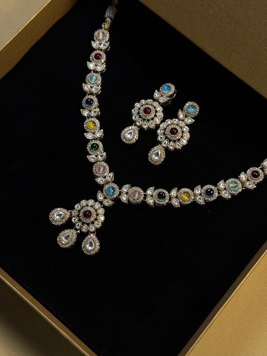 Vibrant Floral Necklace Set