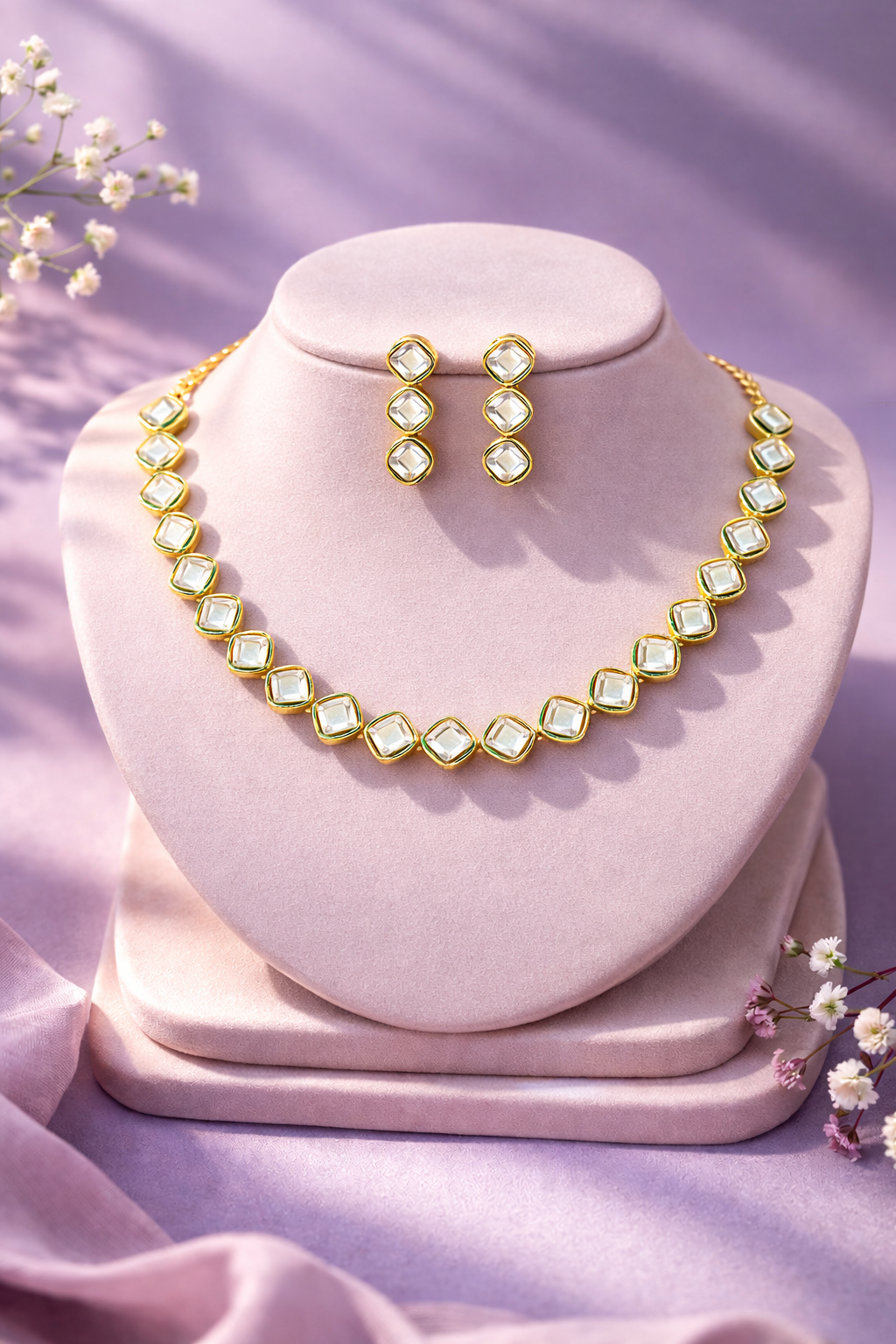 Young Star Kundan Necklace Set